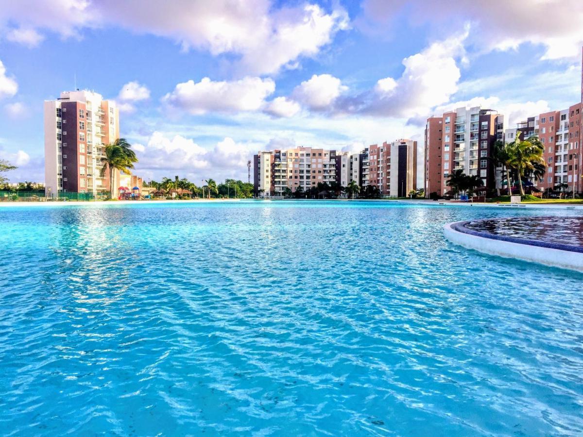 Escape Al Caribe Con Una Vista Impresionante En Pilarita'S Dream Lagoons Cancun Luaran gambar