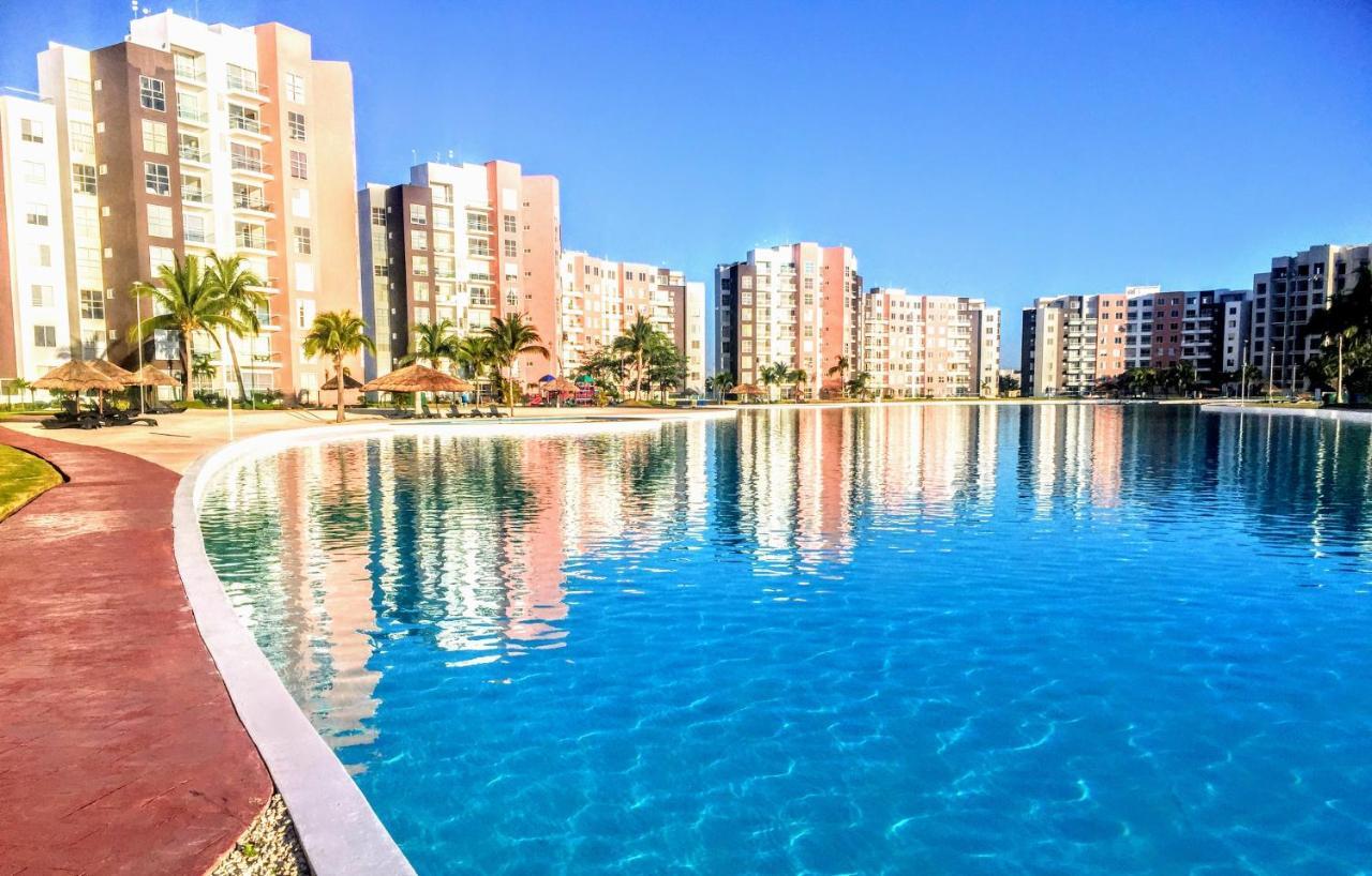 Escape Al Caribe Con Una Vista Impresionante En Pilarita'S Dream Lagoons Cancun Luaran gambar