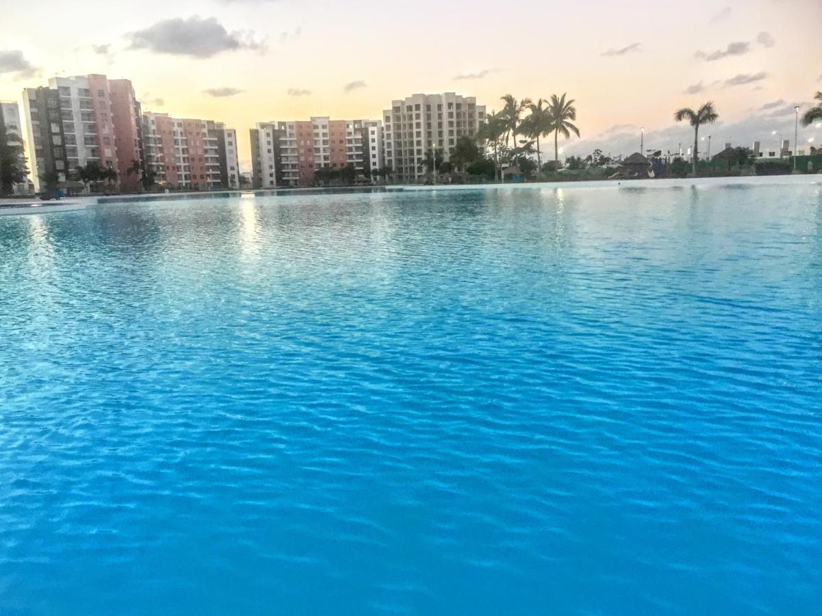 Escape Al Caribe Con Una Vista Impresionante En Pilarita'S Dream Lagoons Cancun Luaran gambar