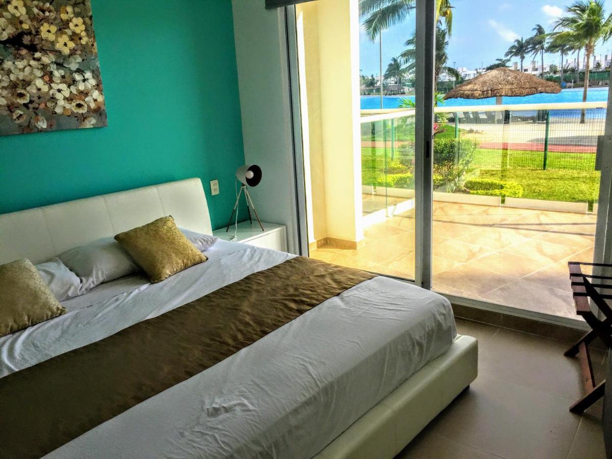 Escape Al Caribe Con Una Vista Impresionante En Pilarita'S Dream Lagoons Cancun Luaran gambar