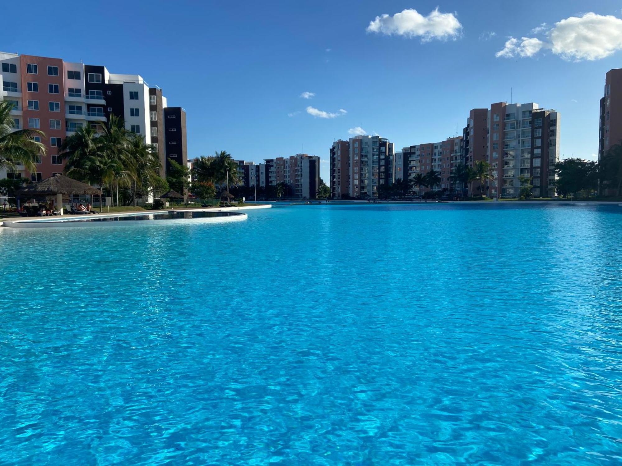Escape Al Caribe Con Una Vista Impresionante En Pilarita'S Dream Lagoons Cancun Luaran gambar