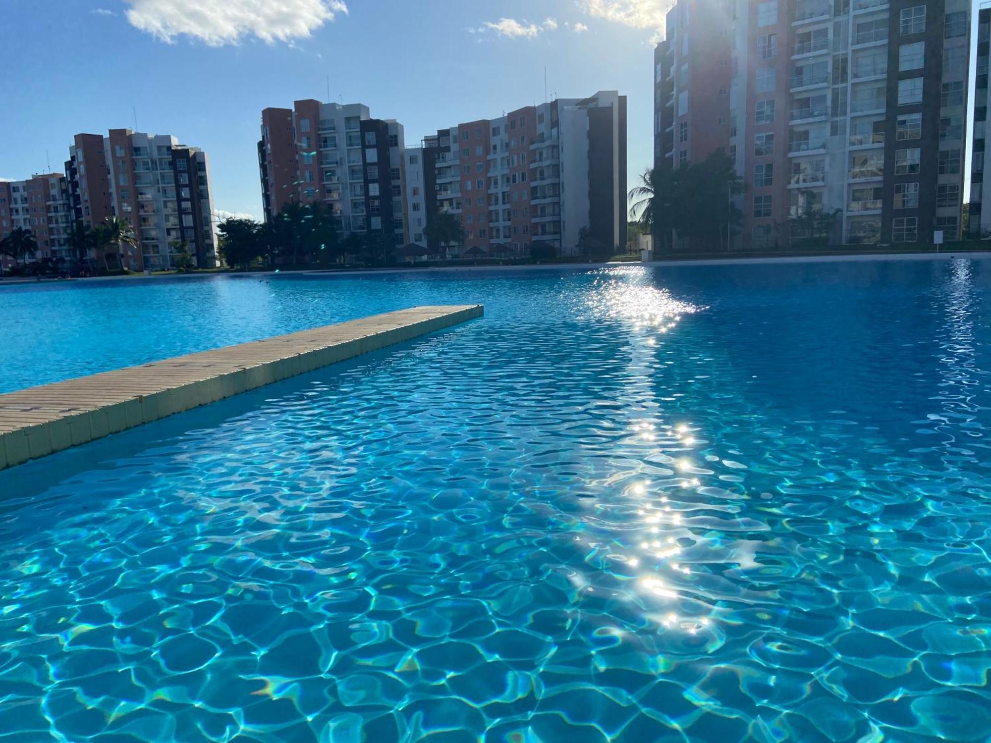 Escape Al Caribe Con Una Vista Impresionante En Pilarita'S Dream Lagoons Cancun Luaran gambar